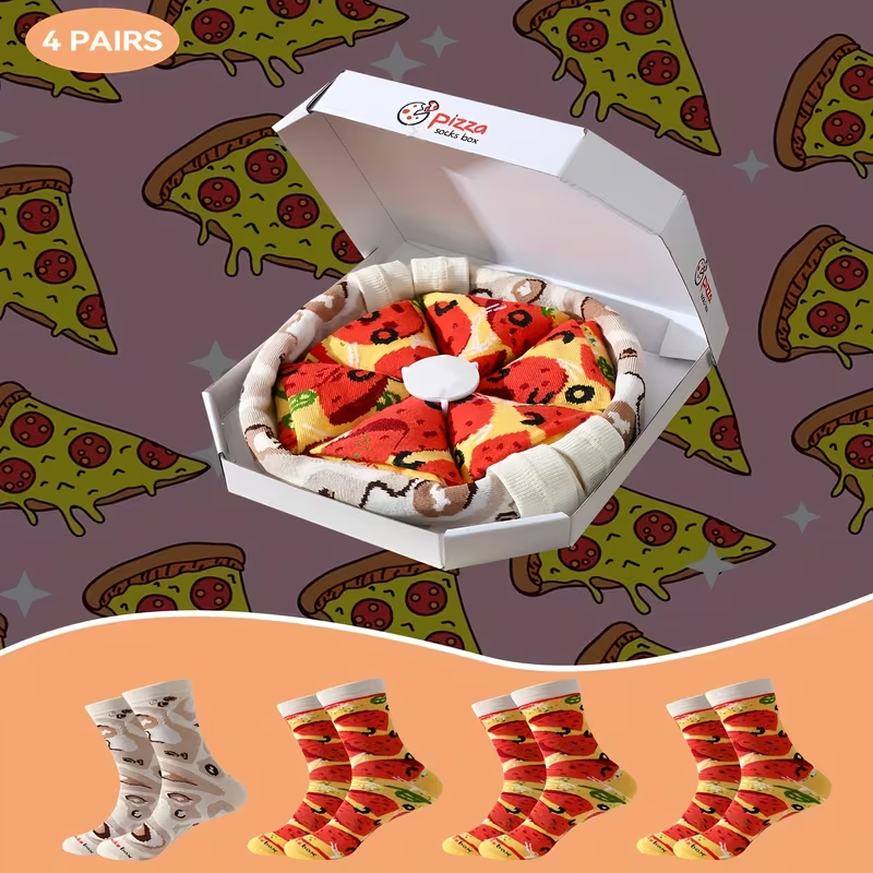 CALZE PIZZA - 4 PAIA