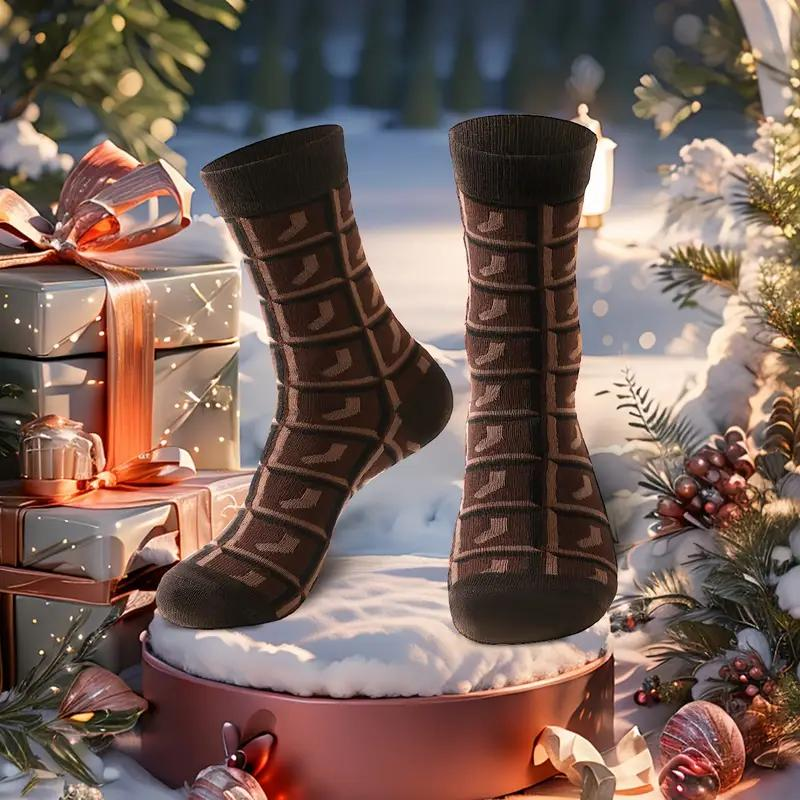 CALZE "TAVOLETTA  DI CIOCCOLATO" 1 PAIO