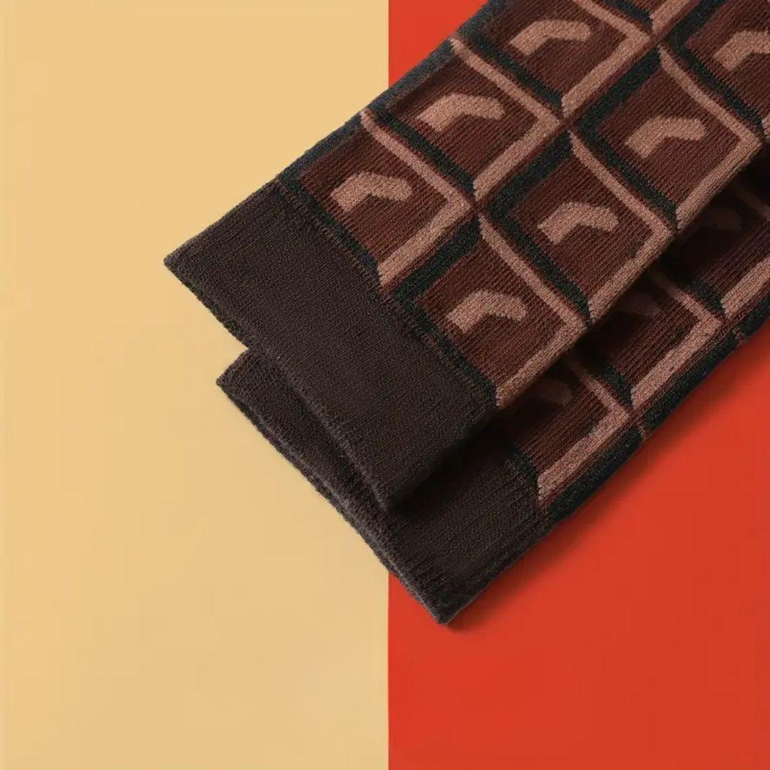 CALZE "TAVOLETTA  DI CIOCCOLATO" 1 PAIO